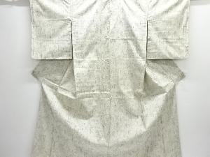 楓模様織り出し手織り節紬着物